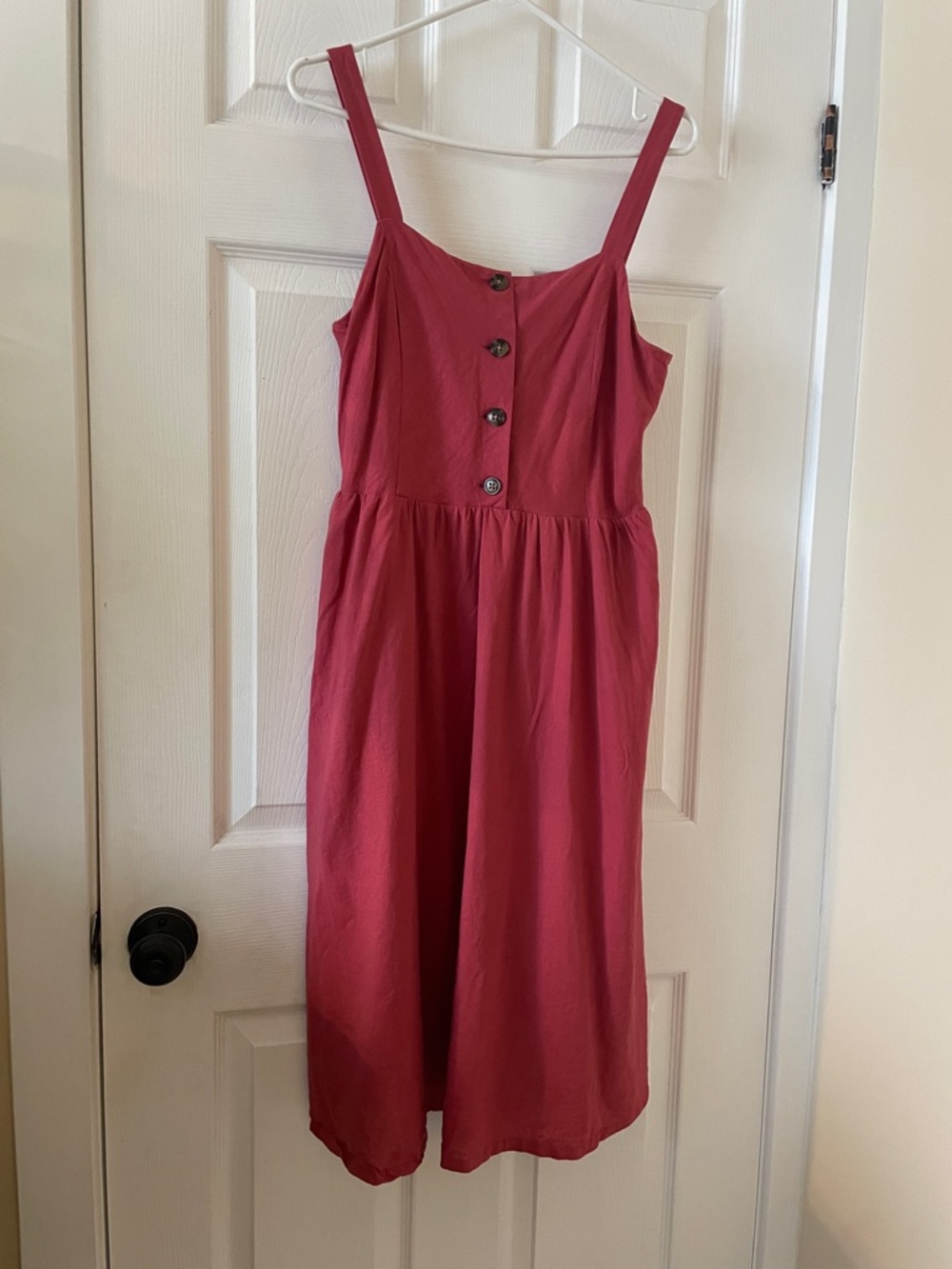 Reitmans red linen blend sundress summer dress